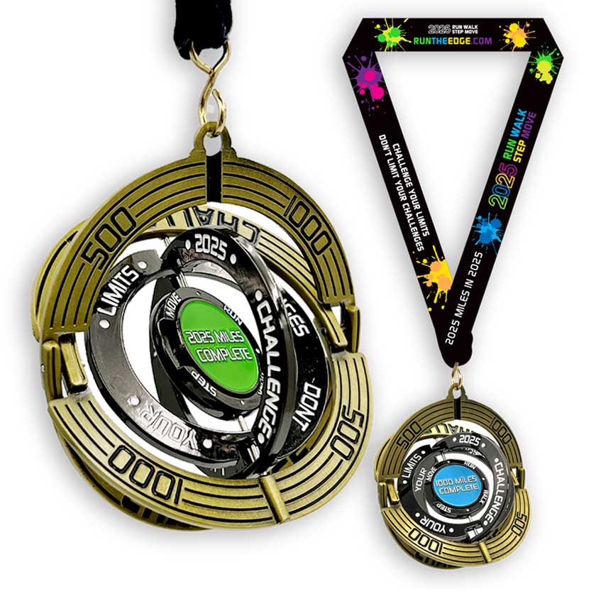 Interactive Medal | 2025 Miles in 2025