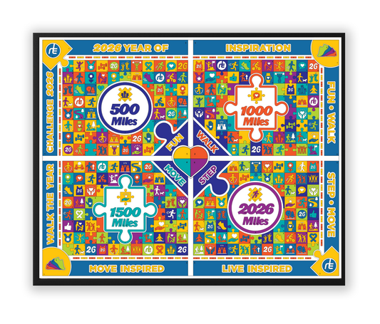 2026 Walk the Year Color by Miles Poster