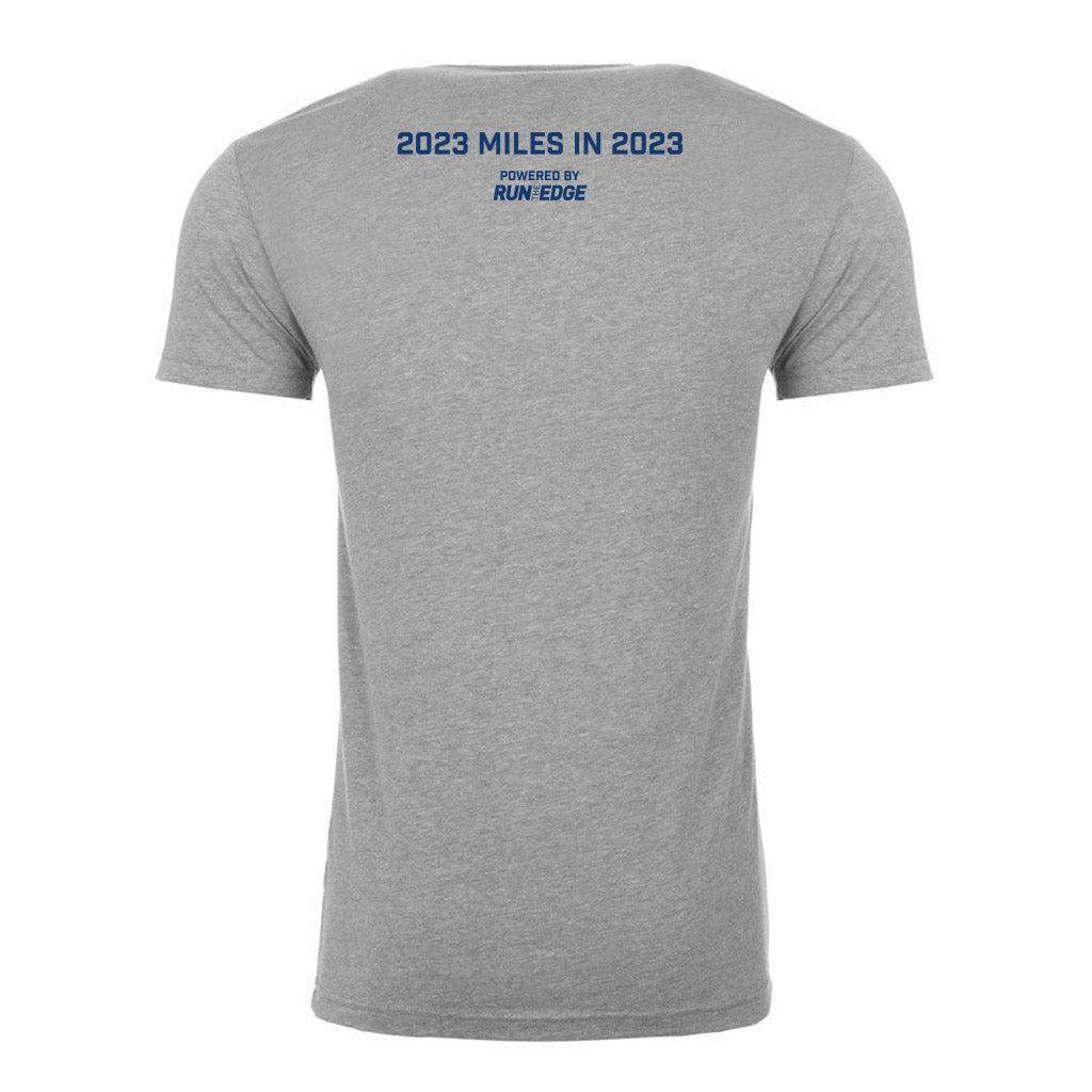 This casual tee celebrate the goal you have all year long. The Run The Year® 2023 lifestyle shirt is comfortable, lightweight, and reminds you for your 2023 fitness goals. Run, Walk, Bike, Move to get 2023 miles in 2023