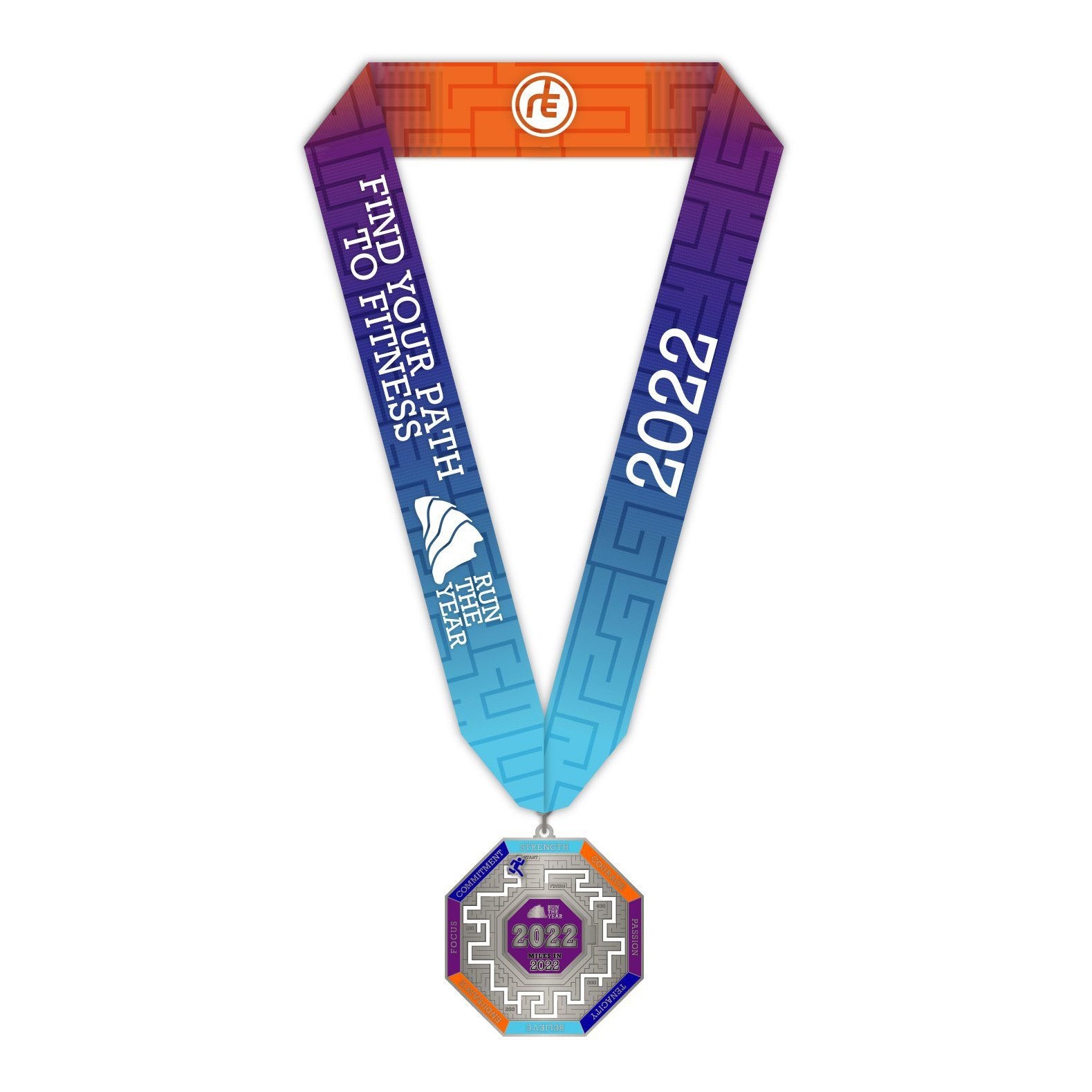 Run The Year 2022 Medal – Run The Edge®