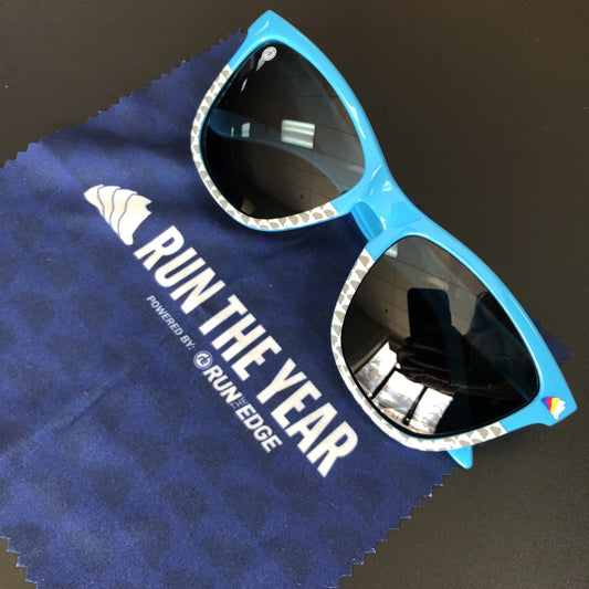 Run The Year "Split Kickers" Sunglasses Virtual Fitness Challenge Accessories | Run The Edge