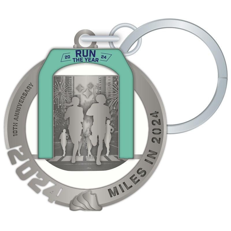 Mini Medal Keychain | Run the Year 2024 – Run The Edge®