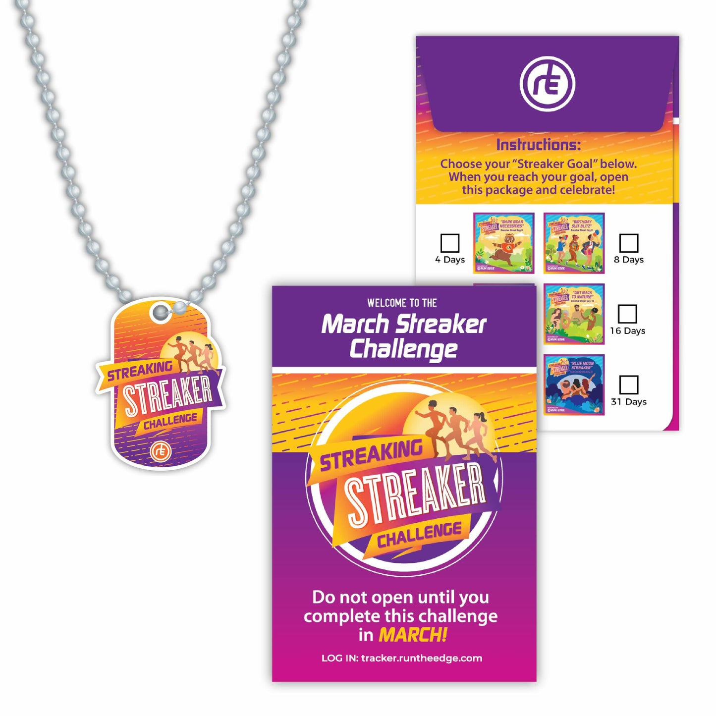 March Streaking Streaker Dog Tag 2025