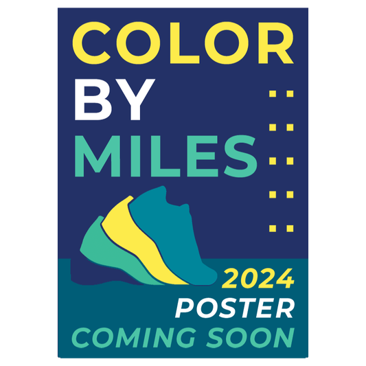 Color by Miles Poster | Run the Year 2024