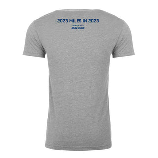 This casual tee celebrate the goal you have all year long. The Run The Year® 2023 lifestyle shirt is comfortable, lightweight, and reminds you for your 2023 fitness goals. Run, Walk, Bike, Move to get 2023 miles in 2023