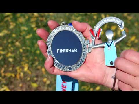 Run The Year 2023 Virtual Fitness Challenge Medal | Run The Edge