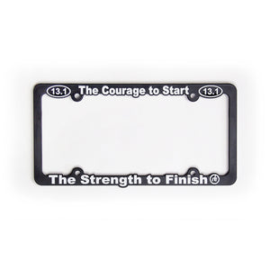 13.1 Courage To Start License Plate Frame Virtual Fitness Challenge Accessories | Run The Edge