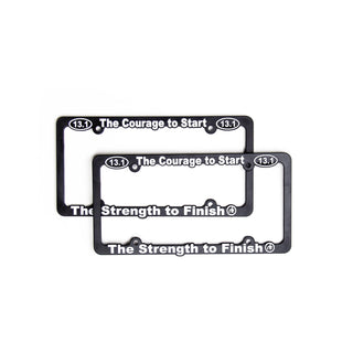 13.1 Courage To Start License Plate Frame Virtual Fitness Challenge Accessories | Run The Edge