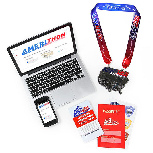 Amerithon Challenge: Deluxe Registration Virtual Fitness Challenge Registrations | Run The Edge