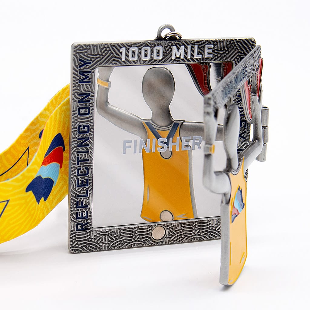 Run The Year 2023 Virtual Fitness Challenge 1000 Medal | Run The Edge