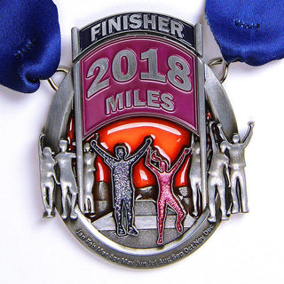 Run The Year 2018 Medal Virtual Fitness Challenge Medals | Run The Edge