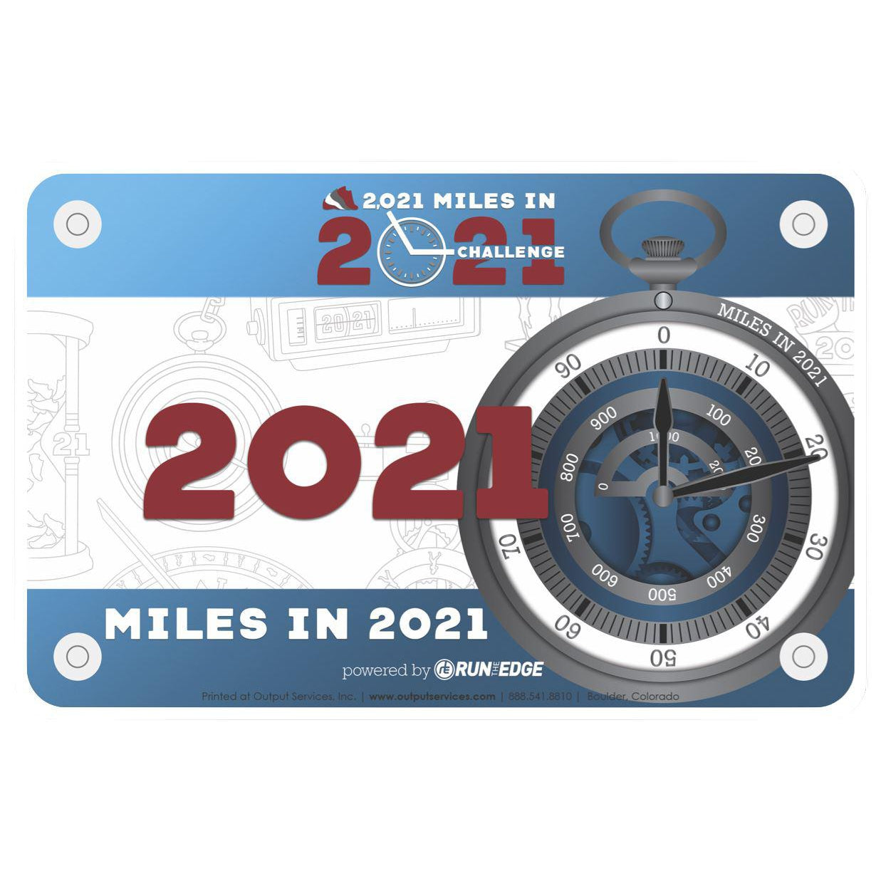 Run The Year 2021 Bib Pack Virtual Fitness Challenge Accessories | Run The Edge