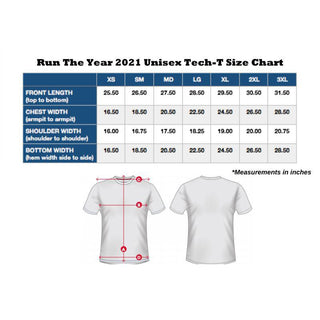 Run The Year 2021 Short Sleeve Tech-T Virtual Fitness Challenge Shirts | Run The Edge