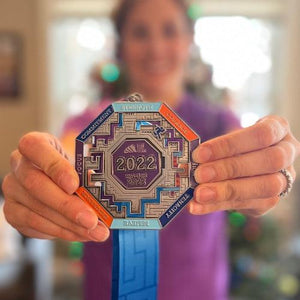 Run The Year 2022 Medal Only (No Registration!) Virtual Fitness Challenge Medals | Run The Edge