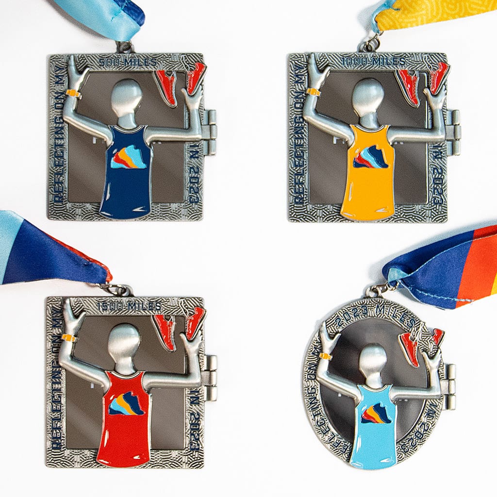 Run The Year 2023 Virtual Fitness Challenge Medals | Run The Edge