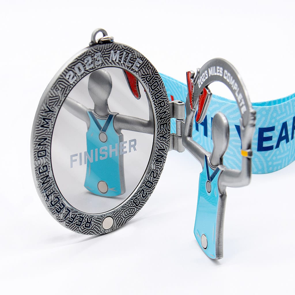 Run The Year 2023 Virtual Fitness Challenge Medal | Run The Edge