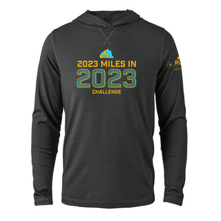 Be comfy and stylish in the Run The Year® 2023 Lifestyle Tri-Blend Hoodie. It is extra soft and lightweight. Wear it casually or on a day you need a little extra motivation.
