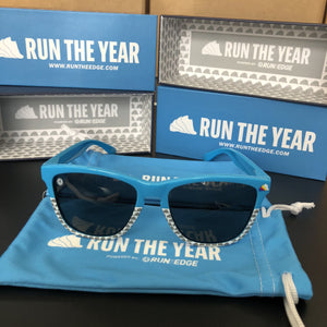 Run The Year "Split Kickers" Sunglasses Virtual Fitness Challenge Accessories | Run The Edge